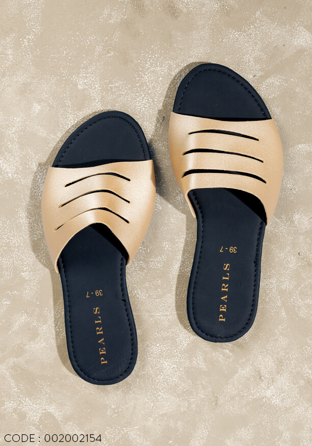 LAUREN GOLD SLIPPER